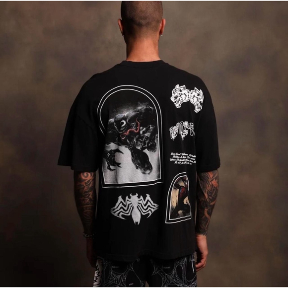 DARC SPORT "THE SPIDERS WEB" OUR VENOM MARVELS SPIDER-MAN & VENOM SHIRT - Picture 5 of 8